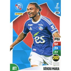 N&deg; 305 Mara S&eacute;kou Racing De Strasbourg Carte Jeu Adrenalyn Xl Ligue 1 2025-2026 - Occasion
