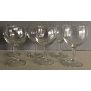 6 Verres Ballon &Oslash; 6,5 Cm H. 12 Cm - Occasion