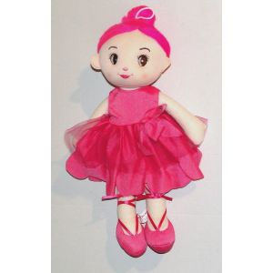 Peluche Poupée Fille Ballerine Toi Toys - Doudou Fillette Rose 36 Cm - Occasion