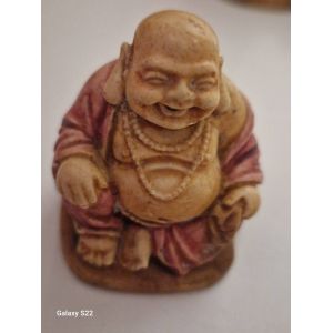Statue résine bouddha du bonheur. 5 cm. - Occasion