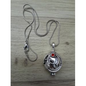 Collier Verveine, Vampire Diaries, Elena Gilbert, Argent&eacute; - Occasion