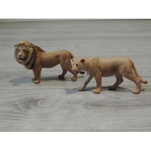 FIGURINES SCHLEICH - LION ET LIONNE - Occasion