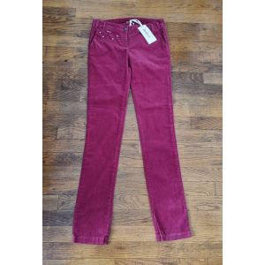 Pantalon En Velours Rose Fuschia Kenzo Taille M - Occasion