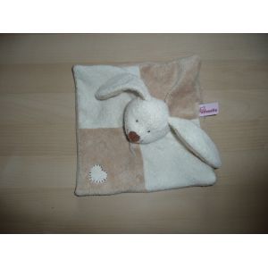 Doudou Semi Plat T&ecirc;te De Lapin Marque Pommette - Occasion