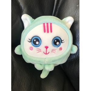 Doudou Peluche Squishimals Sparkle Chat Mimi Vert 10cm - Occasion