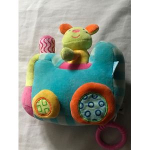 Doudou Peluche Musical Train Bleu Souris Babysun Rose Bleu Vert - Occasion