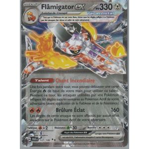 Carte Pokémon - Flamigator Ex - 137/182 - Ultra-Rare - Téracristal -Ev4 Faille Paradoxe - - Occasion