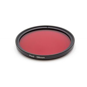 vhbw Filtre de couleur universel pour les objectifs de filetage de 58mm - Filtre rouge - Occasion