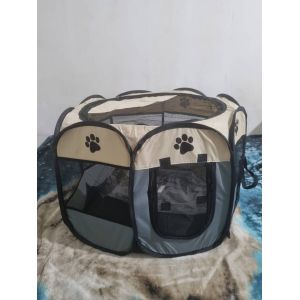 Parc Portable Pour Animaux De Compagnie, Pliable Pour Petits Chiens Et Chats , Café M - Occasion