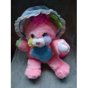 Popples Rose En Peluche Grand Vintage Queue Grelot 30 Cm Mattel - Occasion