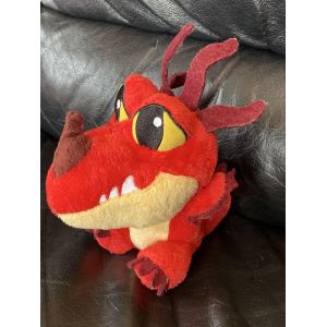 PELUCHE DRAGON HOOKFANG DREAMWORKS DRAGONS ROUGE 16 CM - Occasion