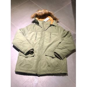 Manteau Homme Hiver, Parka Chaude Avec Fourrure Et Capuche Amovible - Occasion