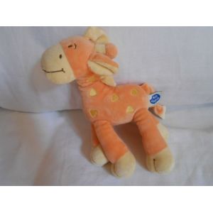 Doudou Girafe Orange Jaune Mots D'enfants Leclerc Siplec - Occasion
