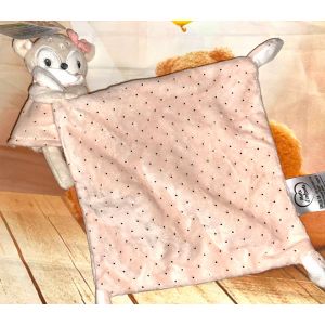 Doudou Biche Rose Mots D'enfants Mouchoir Jouet Bebe Naissance - Occasion