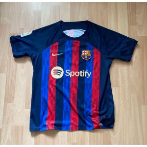 Maillot Du Barca &Agrave; Domicile Saison 2022-2023 Floqu&eacute; Ronald Araujo, Num&eacute;ro 4 (Taille S) - Occasion