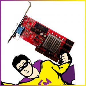 Carte Graphique ATI Rage128 Pro 32 Mo PM8913-990-1300 AGP VGA High Profil - Occasion