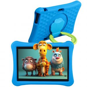Tablette Enfant Veidoo 10 Pouces Tablet Pc, 4Go RAM 64Go de Stockage, Eva Housse Amortisseur, App &eacute;ducative Pr&eacute;install&eacute;e (Bleu) - Occasion