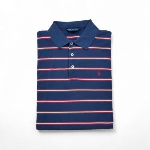 Reconditionné - Polo Manches Courtes Homme Golf - Taille M - Homme - Marine - Occasion