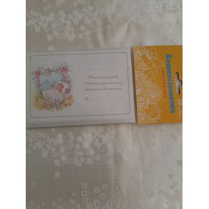 10 cartes de remerciements naissance &agrave; personnaliser - Occasion