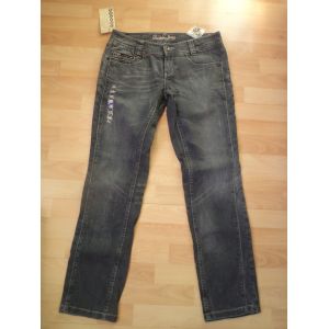 Pantalon Bonobo Jean Slim Taille 42 (Us 33) Gris Neuf - Occasion
