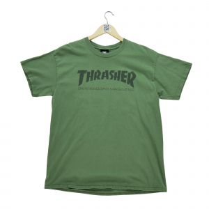 Reconditionné - T-Shirt Manches Courtes Homme - Taille L - Homme - Vert - Occasion
