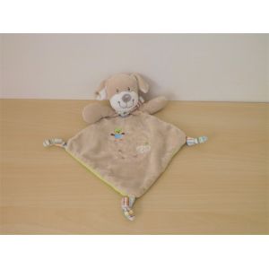 Doudou Chien Beige Vert Oiseau Nicotoy - Occasion