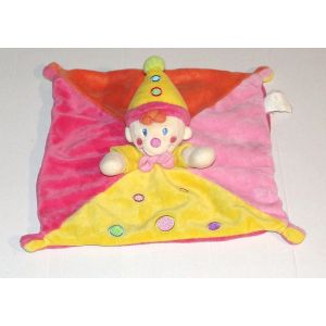 Doudou Lutin Nicotoy simba rose jaune orange nez plat - Occasion