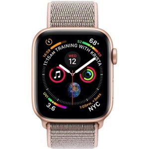 Apple Watch Series 4 Sport 40mm (GPS only) Aluminium Gold Sport Loop Band Pink - Occasion