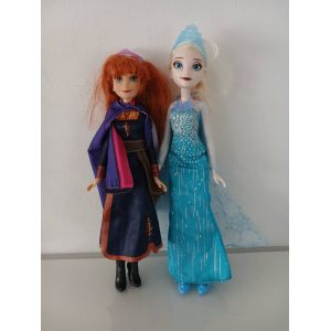 Poup&eacute;e Anna (La Reine des Neiges) - Disney Store / MattelLot de 2 Poup&eacute;es Disney "La Reine des Neiges" - Elsa et Anna - Occasion