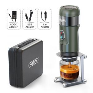 Hibrew H4b Cafetière Expresso Portable Sans Fil 3 En 1, Pression 15 Bars, Batterie Rechargeable 2200 Mah, Avec Support De Sac De Rangement Pour Adaptateur - Occasion