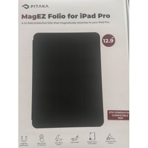 PITAKA Coque pour iPad Pro 11 2024 M4 Coque Magnétique pour iPad Pro 11 5e Génération Housse de Protection Ultralégère avec Porte-Stylo iPad Stand Multi-Angle en PU Cuir Noir [MagEZ Folio 2] - Occasion
