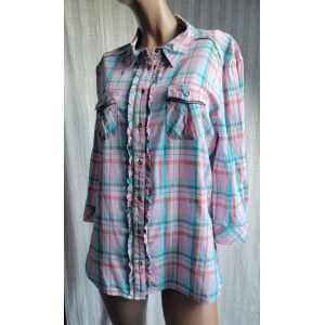 Chemisier Femme T 4 T 42 Un Jour Ailleurs Tbe 100% Coton - Occasion
