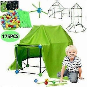Kit de construction de fort pour enfants, chAteaux, maison de jeu 3D, tente, jouet, cadeau, 100 % neuf( ) - Occasion