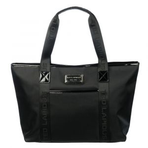 <p>Sac shopping <strong>Ted Lapidus Tonic </strong>en toile parfait pour une utilisation quotidienne.<br /> En nylon, entièrement doublé, il contient 2 compartiments avec poche de séparation à fermeture Éclair, 2 poches plates dont une zippée et une poche