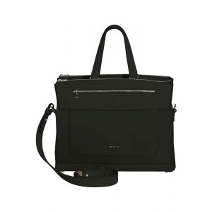 Serviette PC 14.1" 3 compartiments Zalia de Samsonite. Pratique avec son organisation, ses fonctionnalités, et ses poches dédiées à l'informatique (tablette et PC), c'est un sac qui reste malgrès tout élégant et féminin. <br>Un équilibre parfait ! . <br>E