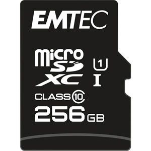 EMTEC microSD UHS-I U1 Elite Gold - 256Go - ECMSDM256GXC10GP