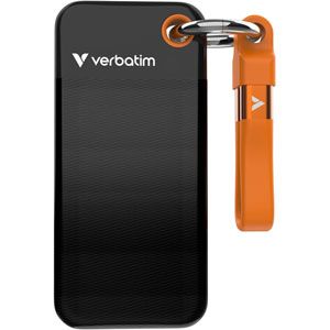 VERBATIM Pocket SSD USB 3.2 Gen2 TypeC - 2To / Noir, orange - 32197
