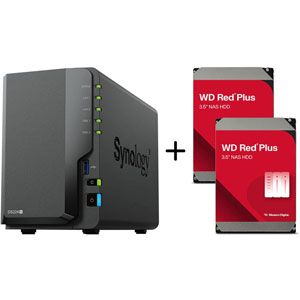 Synology Bundle DS224+ / 2x WD Red Plus 8To - BUNDS224+WD80EFPX