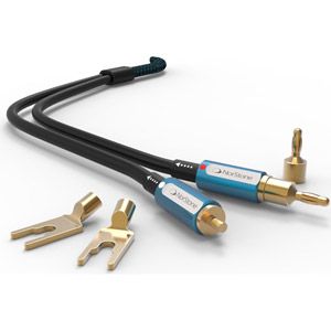 Norstone SKYE - 2 x C&acirc;bles HP fiches bananes+Cosses - 3m - NORSKYMC300