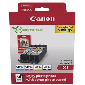 CANON CLI-581XL - Multipack N,C,M,Y / 8.3 ml - 2052C006