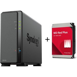 Synology Bundle DS124 / 1x WD Red Plus 8To - BUNDS124+WD80EFPX