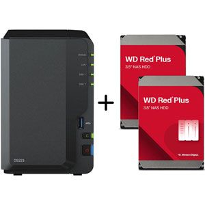 Synology Bundle DS223 / 2x WD Red Plus 8To - BUNDS223+WD80EFPX