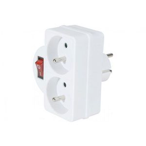 DEXLAN Bloc 2 prises secteur avec interrupteur - 808526