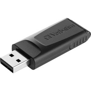 VERBATIM USB Slider 128Go - Noir - 49328