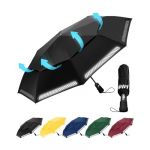 Chakipee 8 Sections Parapluie Pliant Compact - Automatique Resistant Vent Parapluies Noir de Voyage Portables (Chakipee, neuf)