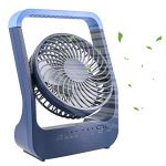 ATEngeus Ventilateur de bureau USB 6" avec batterie 20000 mAh Petit ventilateur de table Tête réglable à 3 vitesses rotatif à 180 ° pour bureau à domicile Table de chambre et bureau en plein air (Blue sky and white sky, neuf)