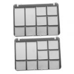 ERINGOGO 2 pièces Palette Magnétique Vide Cases pour Fards à Paupières Plateau de Rangement Cosmétique Durable Lot Couvercle Transparent pour Maquillage (Jehmal, neuf)