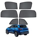 GCcv Pare Soleil Voiture B&eacute;b&eacute; Enfant Protection UV pour Fen&ecirc;tres Pare-Soleil de Fen&ecirc;tre Lat&eacute;rale pour Kadjar 2015-2022 Magn&eacute;tique Rideau Housses Accessoires Auto,Front+Rear+Triangular-window-6PCS (SONGYANG STORE, neuf)