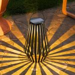 MALUX Lanternes solaires d'ext&eacute;rieur IP44 &eacute;tanches - Blanc chaud - Sans fil et rechargeable - Lampe suspendue portable avec variateur tactile - Pour jardin, balcon, terrasse, camping (sch&ouml;ne Welt, neuf)