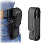 COYUN &Eacute;tui pour Lampe de Poche,Tactique &Eacute;tui Lampe Poche Pochette,14cm Pochette d'&eacute;tui Lampe Poche,Support de Poche de Torche en Nylon,pour Chasse Camping Randonn&eacute;e en Plein Air,Noir (HLWA RETAILS LTD UKSTORE, neuf)